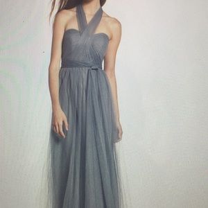 Jenny Yoo Willow Dress in Mayan Blue Maxi